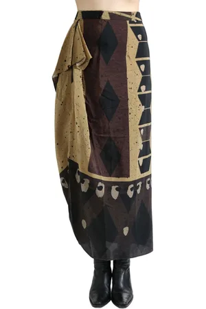 YANGKEHAN Graphic-print maxi skirt