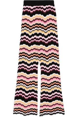 Missoni Greek zig zag-motif trousers