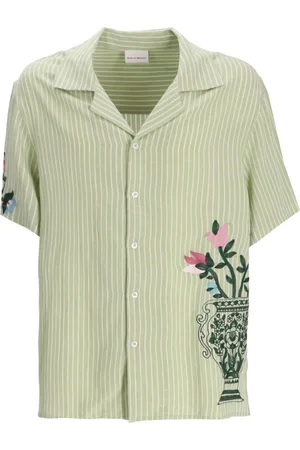 Drôle de Monsieur Striped Flower shirt