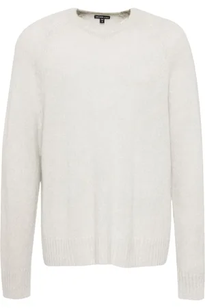 James Perse Lightweight textured cashmere crew
