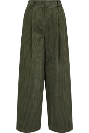 Studio Tomboy Two-tuck corduroy trousers