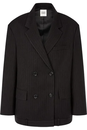 Studio Tomboy Pinstriped double-breasted blazer