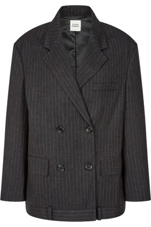 Studio Tomboy Pinstriped double-breasted blazer