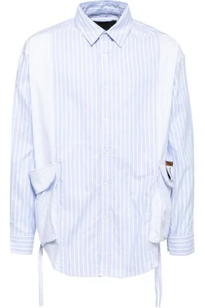 Musium Div. Pinstripe pattern shirt