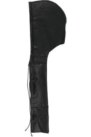 Elena Velez Faux-leather hood