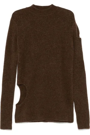 Rick Owens Cut out-detailed sweater
