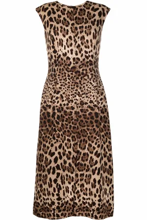 Dolce & Gabbana Leopard-print midi dress