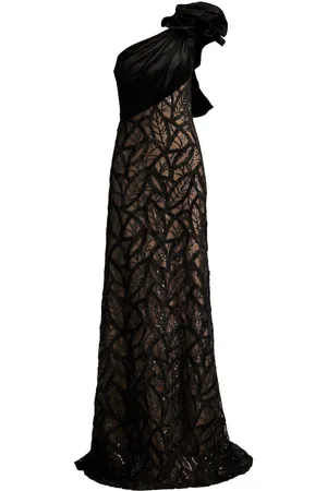 Tadashi Shoji Caraway one-shoulder gown
