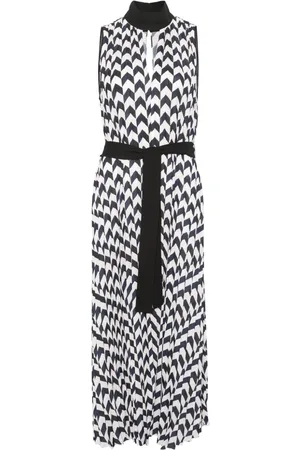 Karl Lagerfeld Chevron pleated midi dress