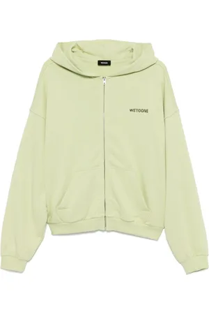 We11 Done Embroidered logo hood jacket