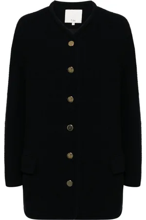 tibi Collarless cardigan