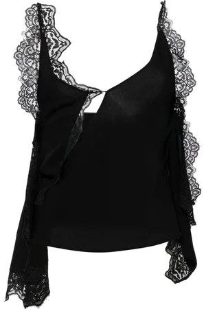 CHRISTOPHER ESBER Pique lace cami vest