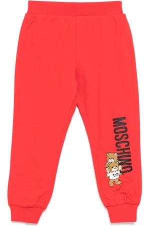 Moschino Logo-print cotton track pants