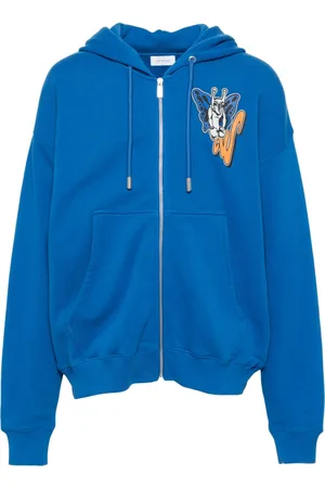 OFF-WHITE Graphic-print zip-up hoodie
