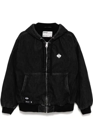 Izzue Logo-patch hooded jacket