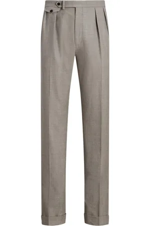 Ralph Lauren Pleated wool-flannel trousers