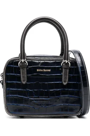 adidas X Wales Bonner crocodile-embossed tote bag