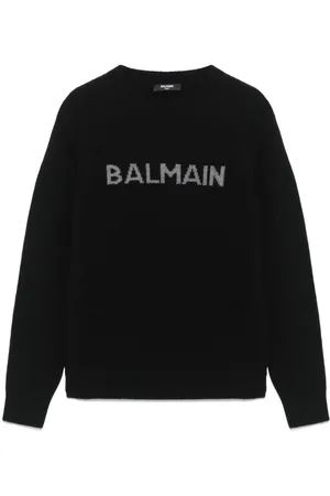 Balmain Intarsia-logo sweater