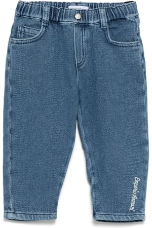 Emporio Armani Logo-embroidered jeans