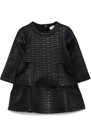 Emporio Armani All-over logo lettering dress