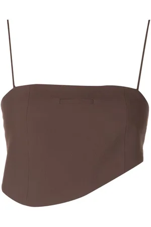 MISCI Ruched-detail cropped top