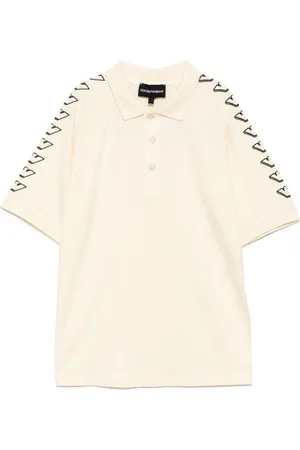Emporio Armani Eagles graphic print polo shirt