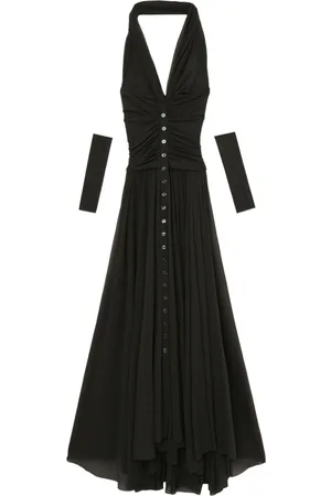 Serafini Draped-detailing midi dress