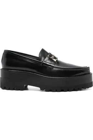 Victoria Beckham Flatform leather loafers