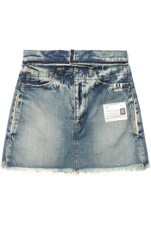 Maison Mihara Yasuhiro High-rise denim mini skort