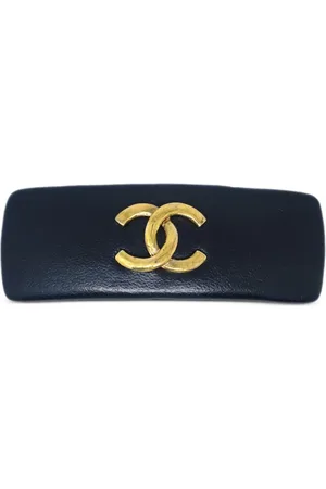 CHANEL 1990-2000s Interlocking CC hair clip