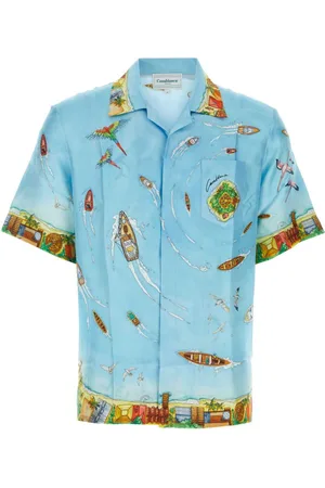 Casablanca Printed silk twill shirt