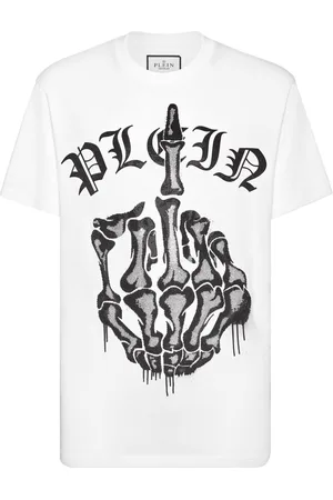 Philipp Plein Rhinestone-embellished cotton t-shirt