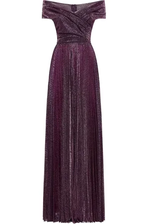 TALBOT RUNHOF Metallic-thread gown