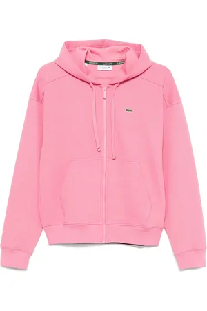 Lacoste Zip-up piqué hoodie