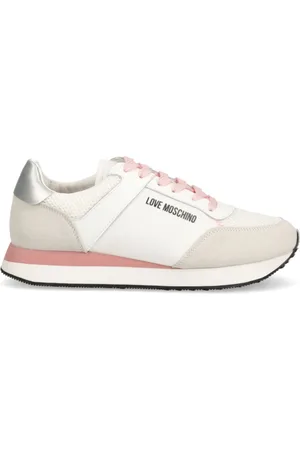 Moschino Contrast lace-up trainers