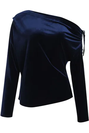 TALBOT RUNHOF Stretch velvet top