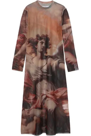 Rokh Renaissance-print midi dress