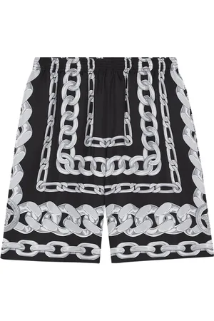 VERSACE Medusa Chains silk shorts