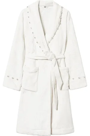 Twin-Set Faux-pearl embellished dressing gown