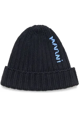 Marni Logo beanie hat