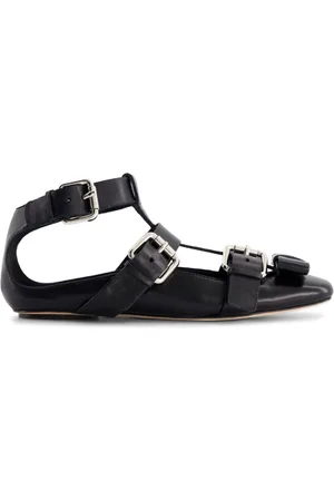 Giambattista Valli Bow-detail leather ballet flats