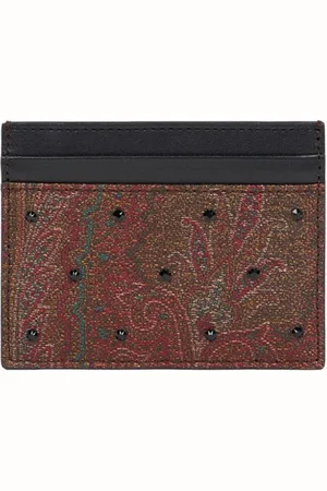 Etro Rhinestone paisley cardholder