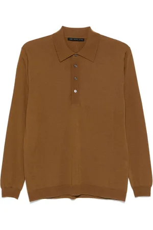 LOW BRAND Merino wool polo shirt