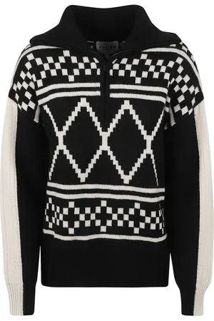 KUJTEN Geometric-intarsia jumper