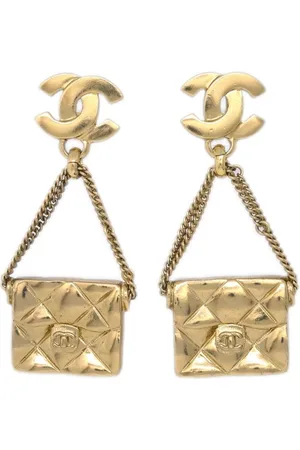 CHANEL 2002 CC bag-charm earrings