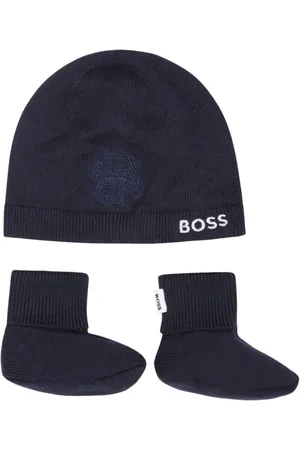 HUGO BOSS Logo-embroidered beanie (pack of two)