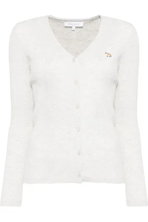 Maison Kitsuné Baby Fox Patch Fine Ribbed cardigan
