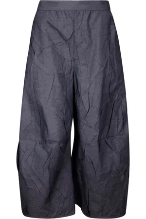 STEFANO MORTARI Pleated cotton trousers