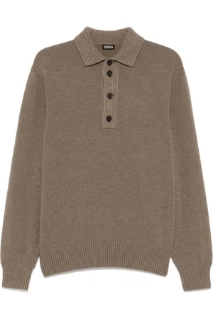 Ermenegildo Zegna Mélange-effect polo shirt