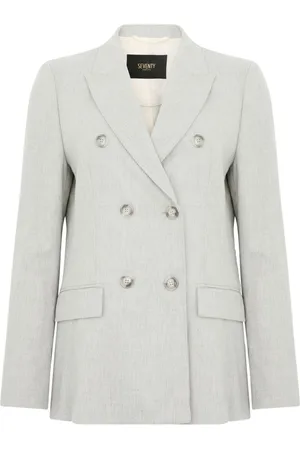 SEVENTY BY SERGIO TEGON Mélange-effect blazer